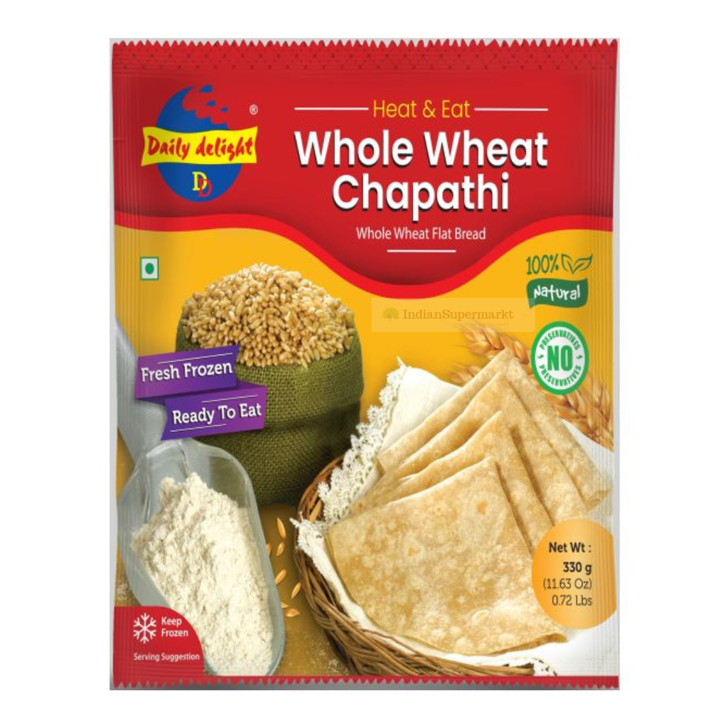 DAILY DELIGHT WHOLE WHEAT CHAPPATHI (330 GM)