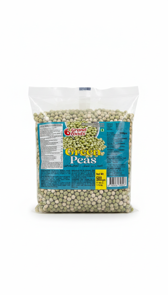 [793150656523] GRAND FOODS GREEN PEAS 500G