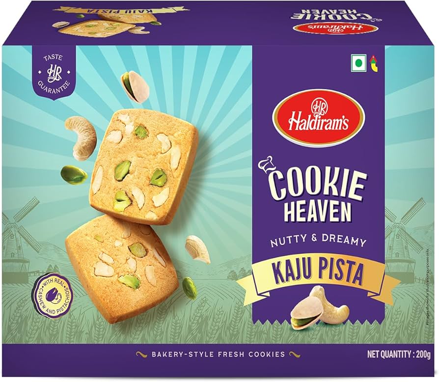 [8904063260253] HALDIRAM COOKIES KAJU PISTA  200G