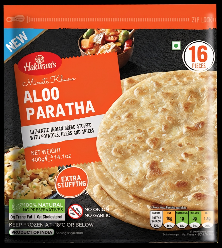 HALDIRAM FROZEN ALOO PARATHA 1.6 KG