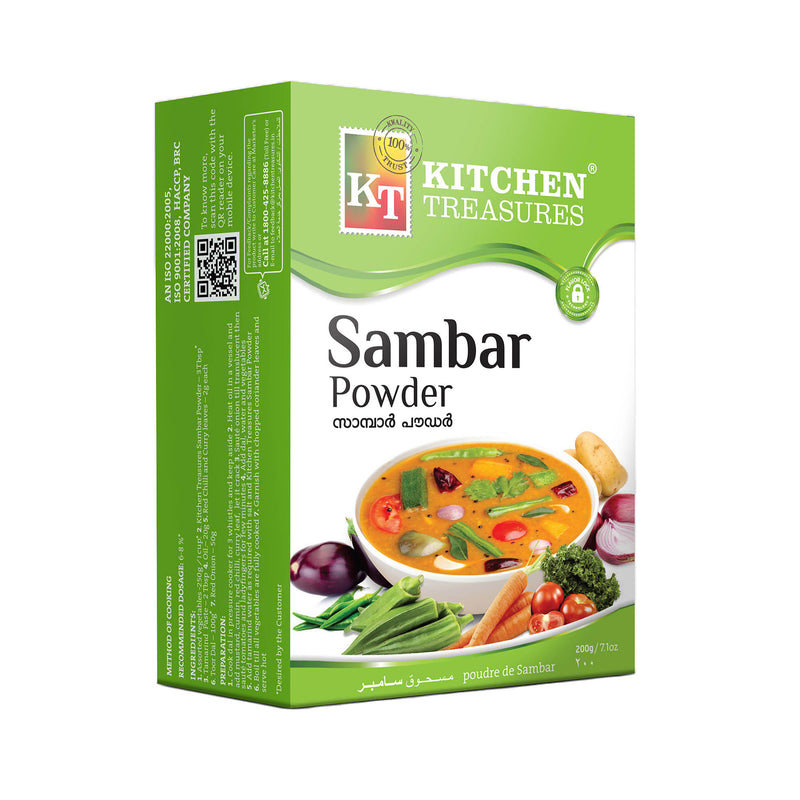 [8908003032931] KITCHEN TREASURES SAMBAR POWDER 200 GM