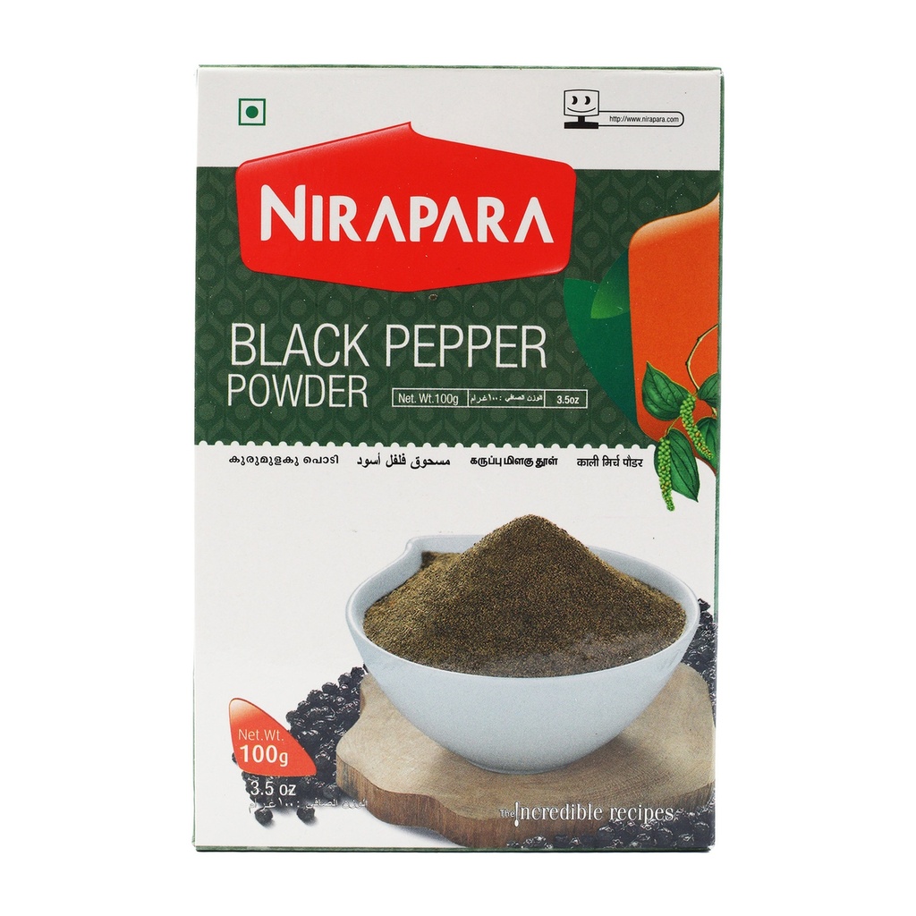 [8904010690454] NIRAPARA BLACK PEPPER 100 GM