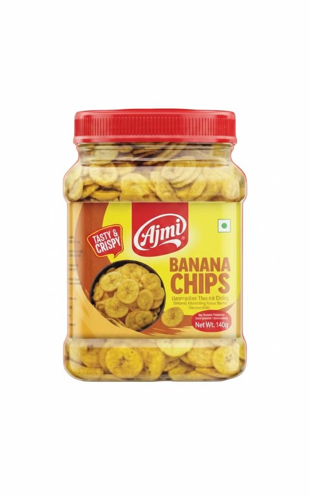 [8906134671777] BANANA CHIPS  PET JAR 300 GM - AJMI