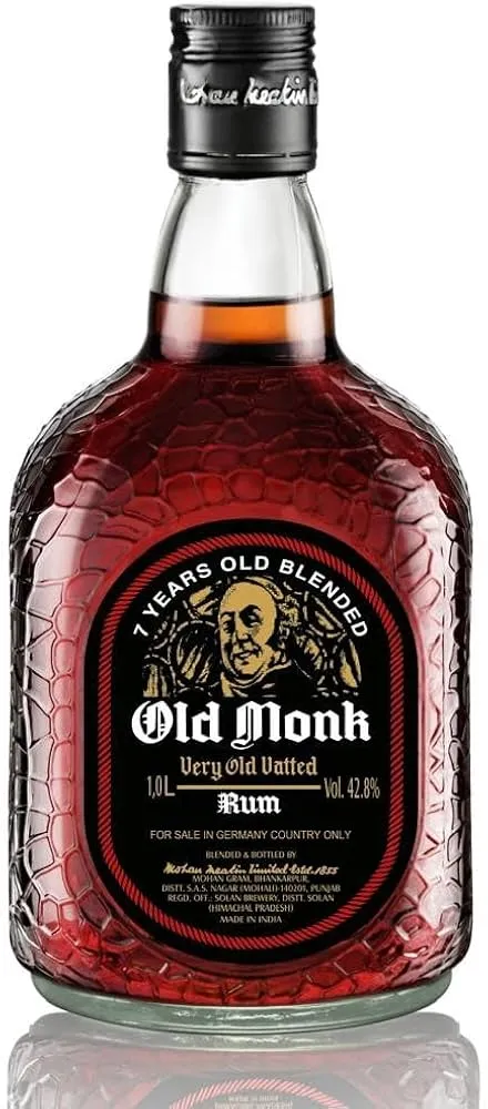 OLD MONK RUM - INDIA 42.8% 1 Lr.
