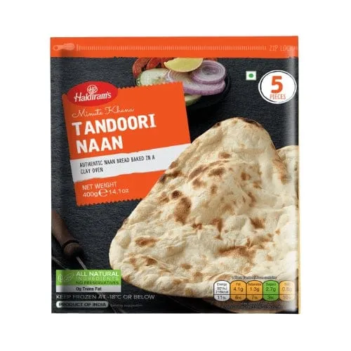 HALDIRAM FROZ. NAAN TANDOORI 400gm