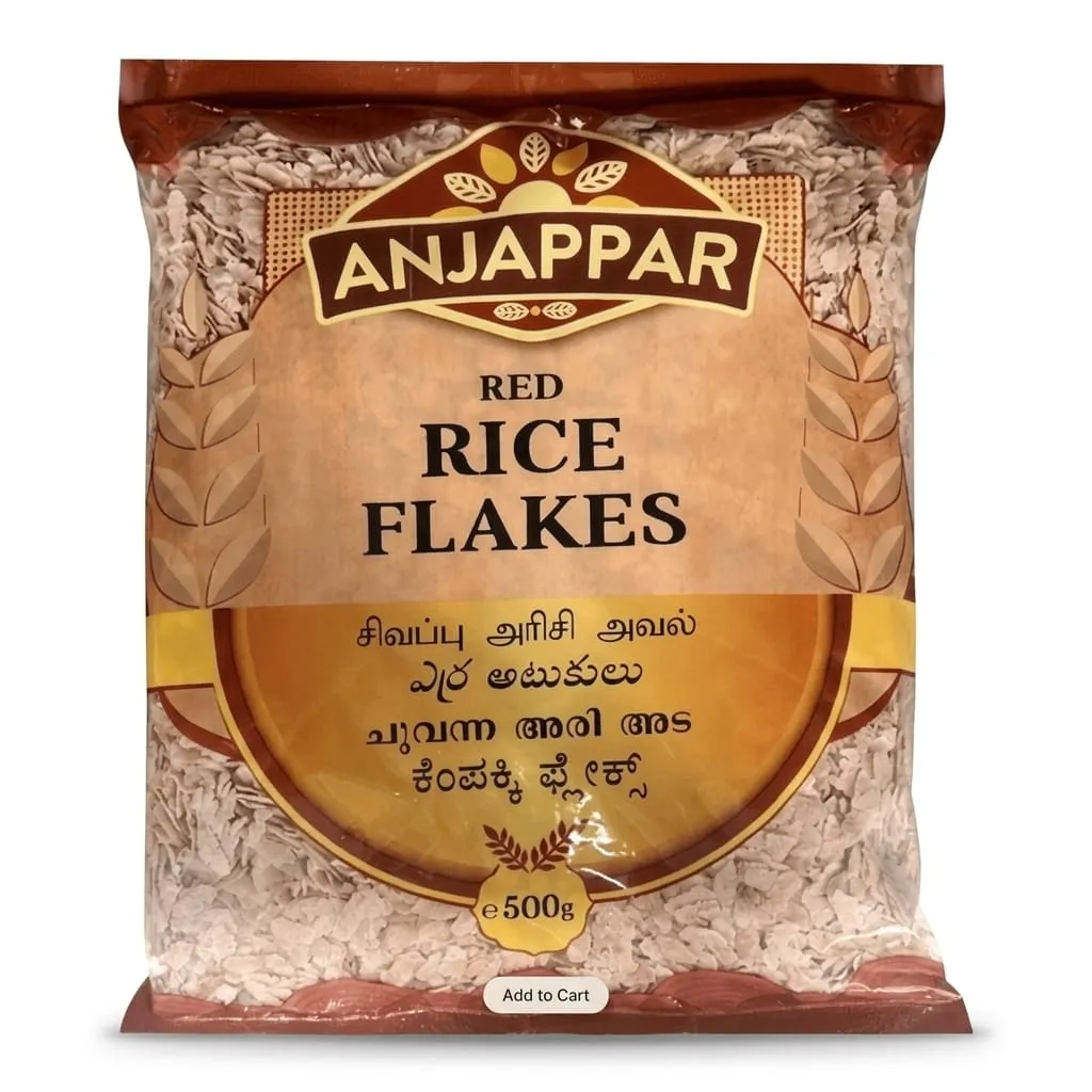 ANJAPPAR RED RICE FLAKES 500g