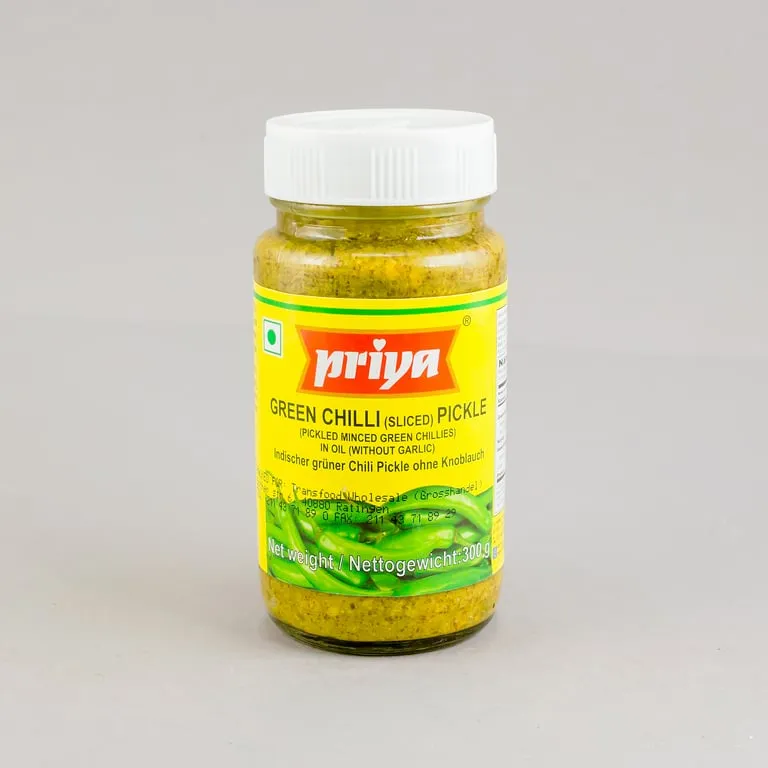 PRIYA PICKLE GREEN CHILLI SLICED
 300g