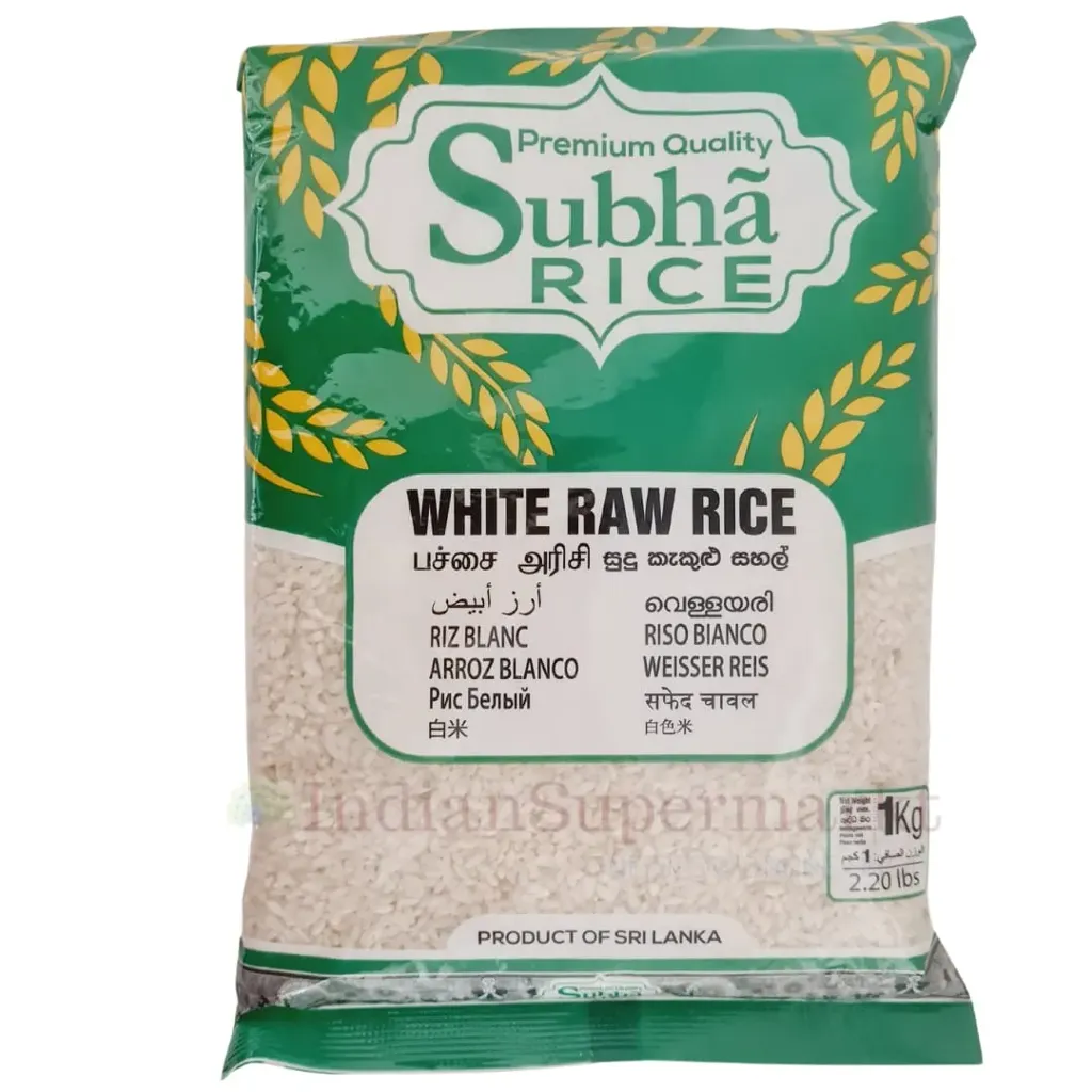 SUBHA WHITE RAW RICE 1kg