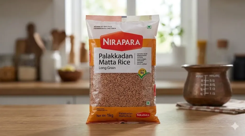 MATTA PALAKKADAN LONG GRAIN RICE 1KG - PERIYAR