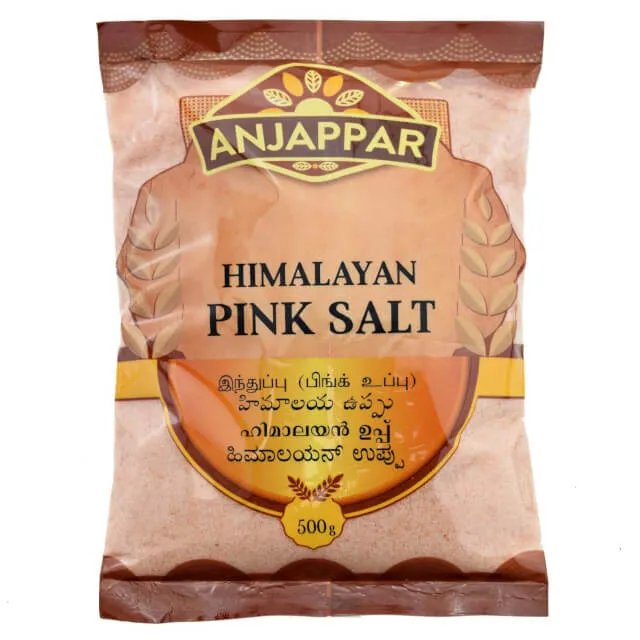 HIMALAYAN PINK SALT 500 GM - ANJAPPAR