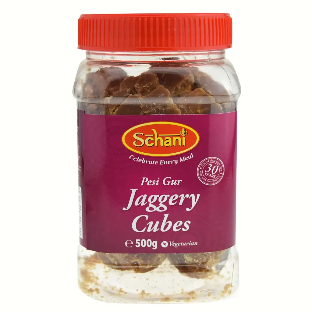 JAGGERY CUBES JAR 500GM - SCHANI