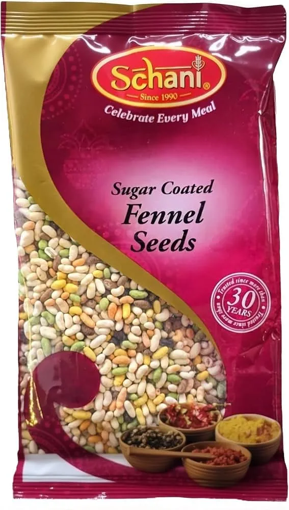 SUGAR-COATED FENNEL SEEDS 100GM - SCHANI