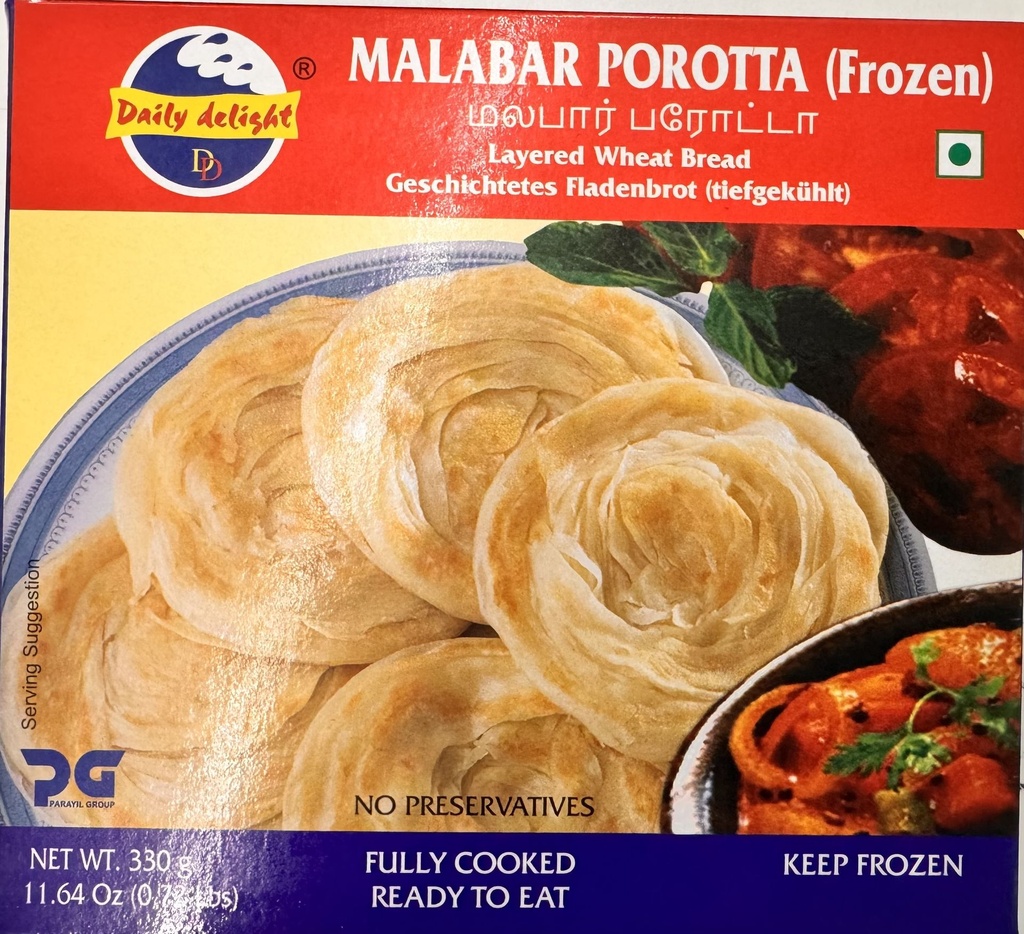 MALABAR POROTTA 330GM - DAILY DELIGHT