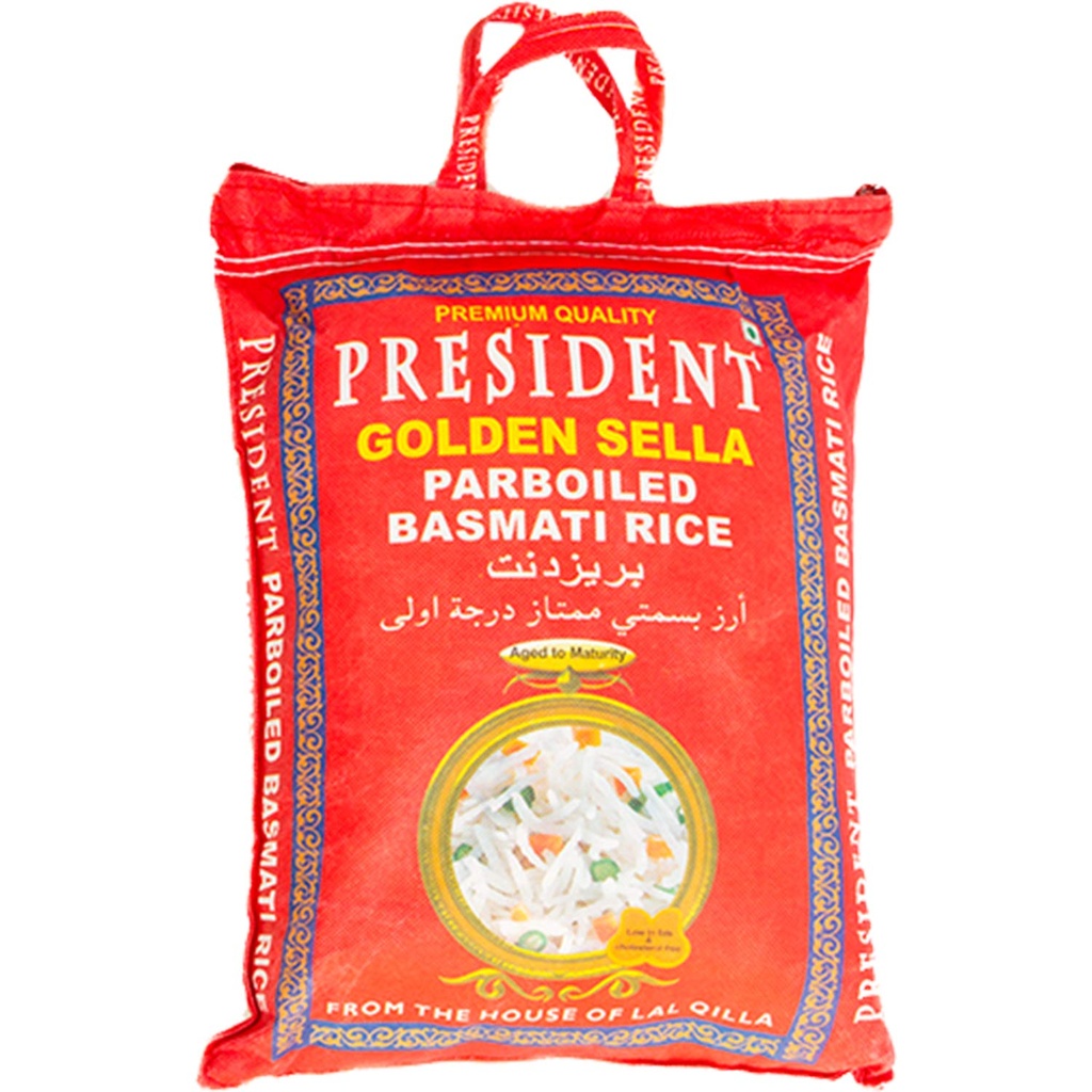 President Basmati Golden Sella Rice 5 kg Long Grain