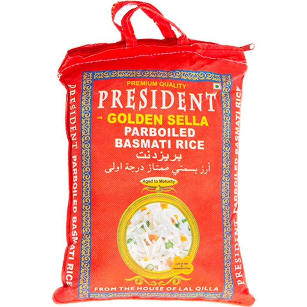 President Basmati Golden Sella Rice 10 kg Long Grain